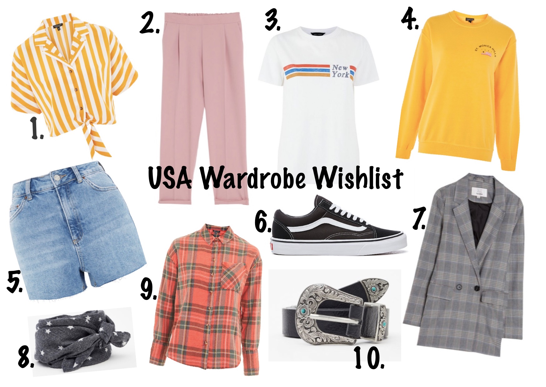 America wardrobe wishlist